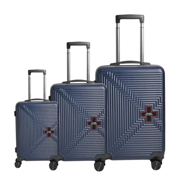 Spreddo- MAJE PC Hard Luggage Trolley Bag Set of 3 Navy Blue