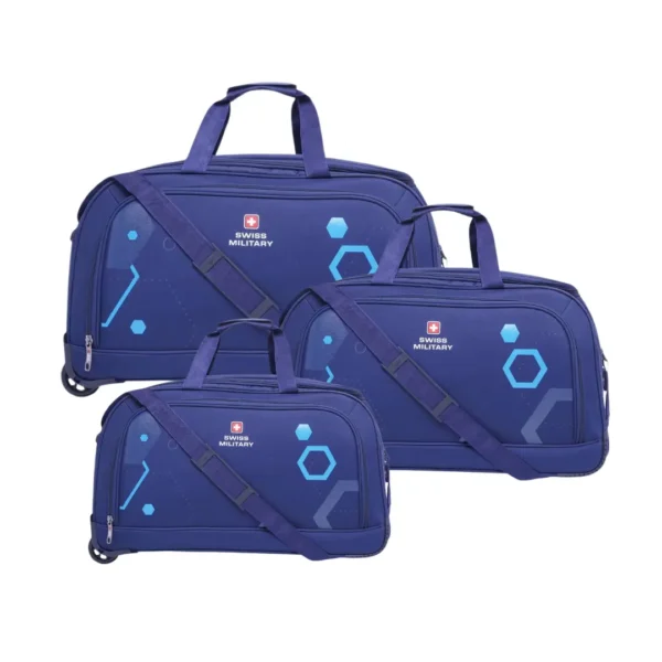 Spreddo- SPRINT Duffel Trolley Bag Set of 3 Blue