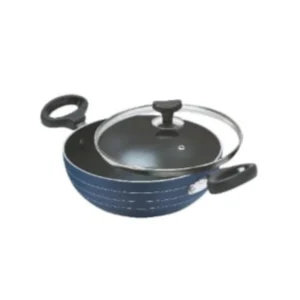 CRYSTAL KADAI WITH GLASS LID 225 mm