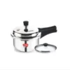CRYSTAL TRI-PRO TRIPLY PRESSURE COOKER O/L 2 LTR WITH GLASS LID