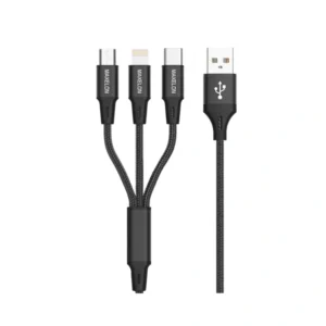 Maxelon Nova 3 in 1 Charging Cable Metal Pin