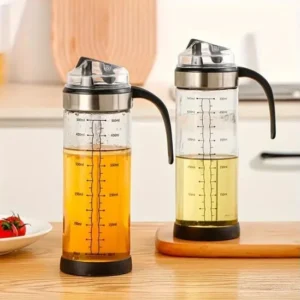500ml Glass Oil Bottle With Ergonomic Non Slip Handle